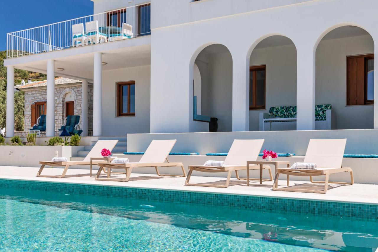 Sunshine Pool Villa Skopelos Town Bagian luar foto