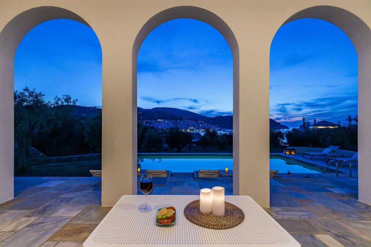 Sunshine Pool Villa Skopelos Town Bagian luar foto