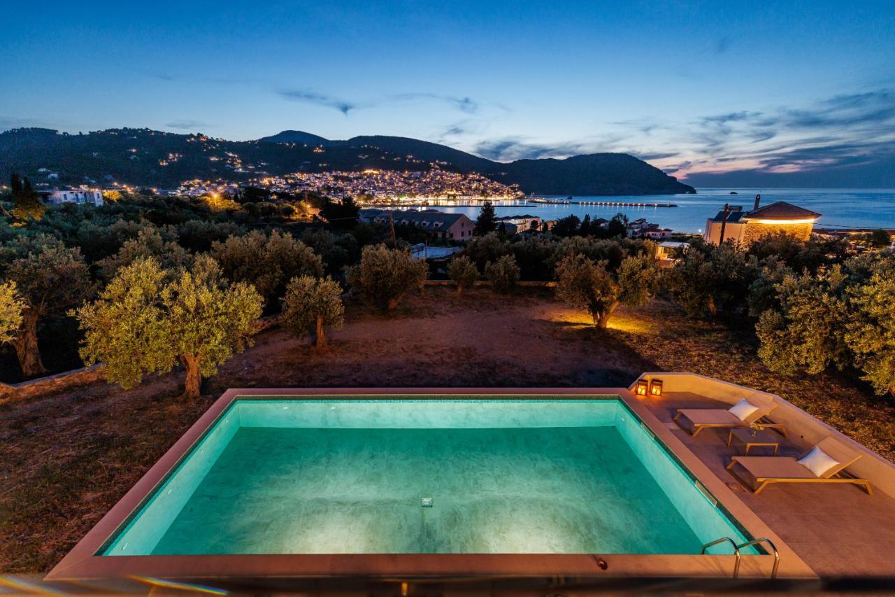 Sunshine Pool Villa Skopelos Town Bagian luar foto
