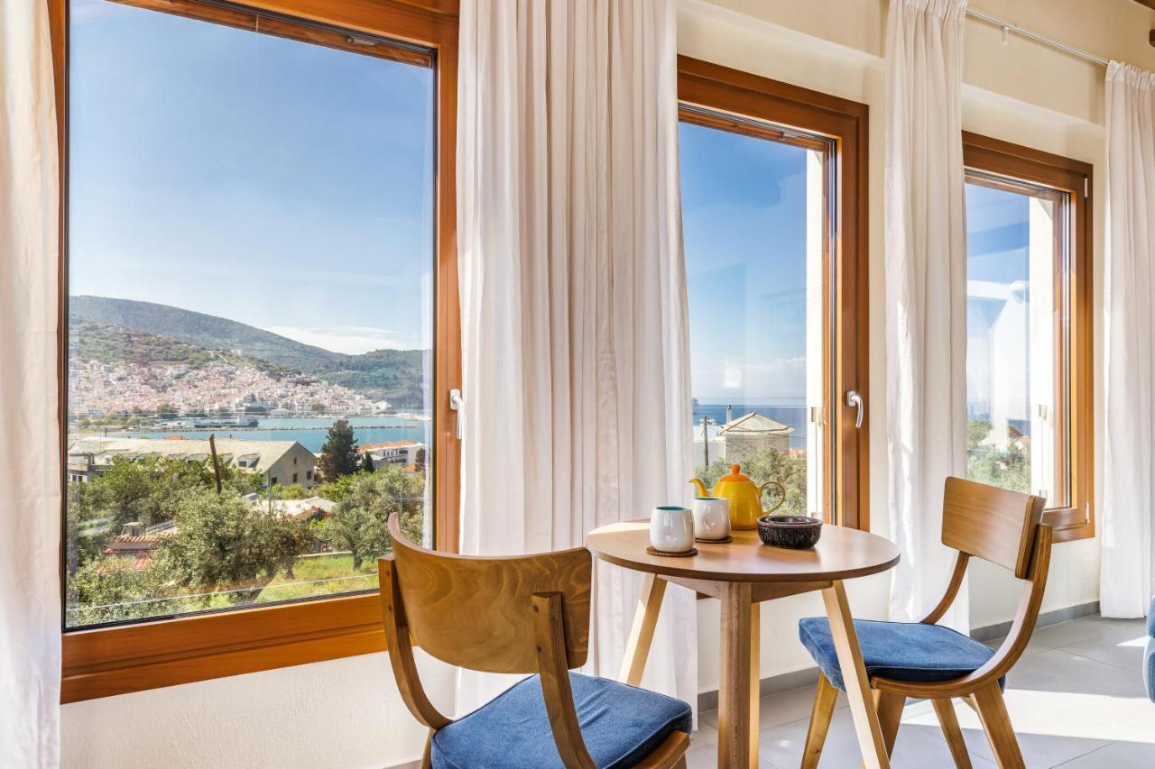 Sunshine Pool Villa Skopelos Town Bagian luar foto